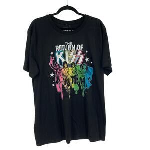 The Return of Kiss Graphic Band Tee Women’s XL NEW